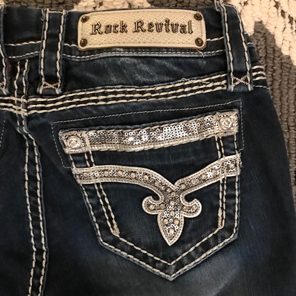 Women’s Rock Revival straight leg jeans 25 Regular - Picture 7 of 8